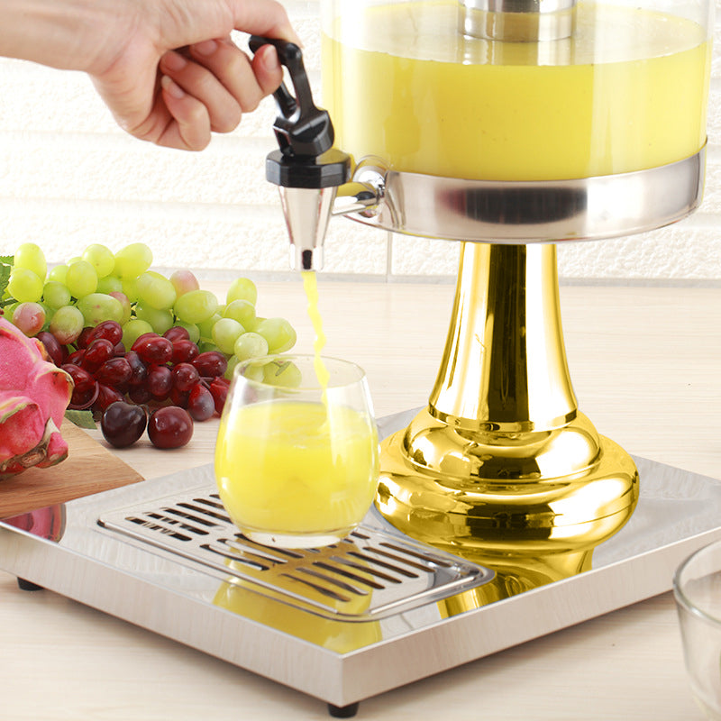 SOGA 2X Single 8L Stainless Steel Dispenser Beverage Transparent Commercial Drink Container Jug