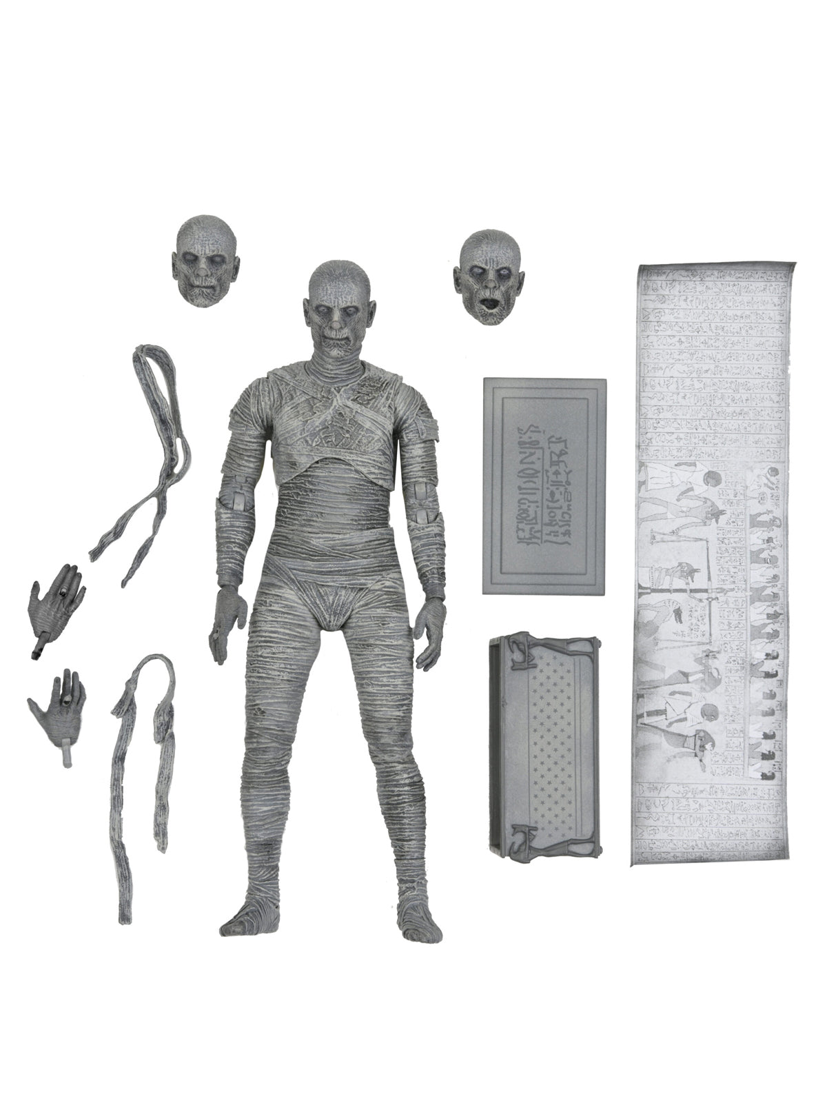Universal Monsters The Mummy Ultimate 7" Figurine (Black & White)