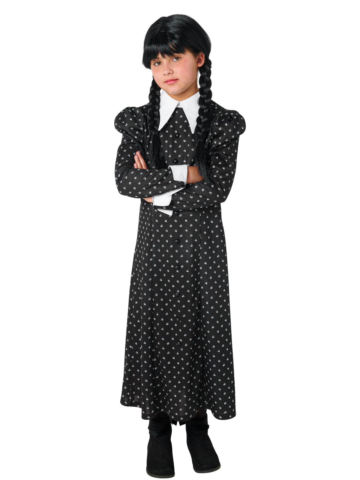 The Addams Family Wednesday Deluxe Girl's Costumes (Available in 3 Sizes)