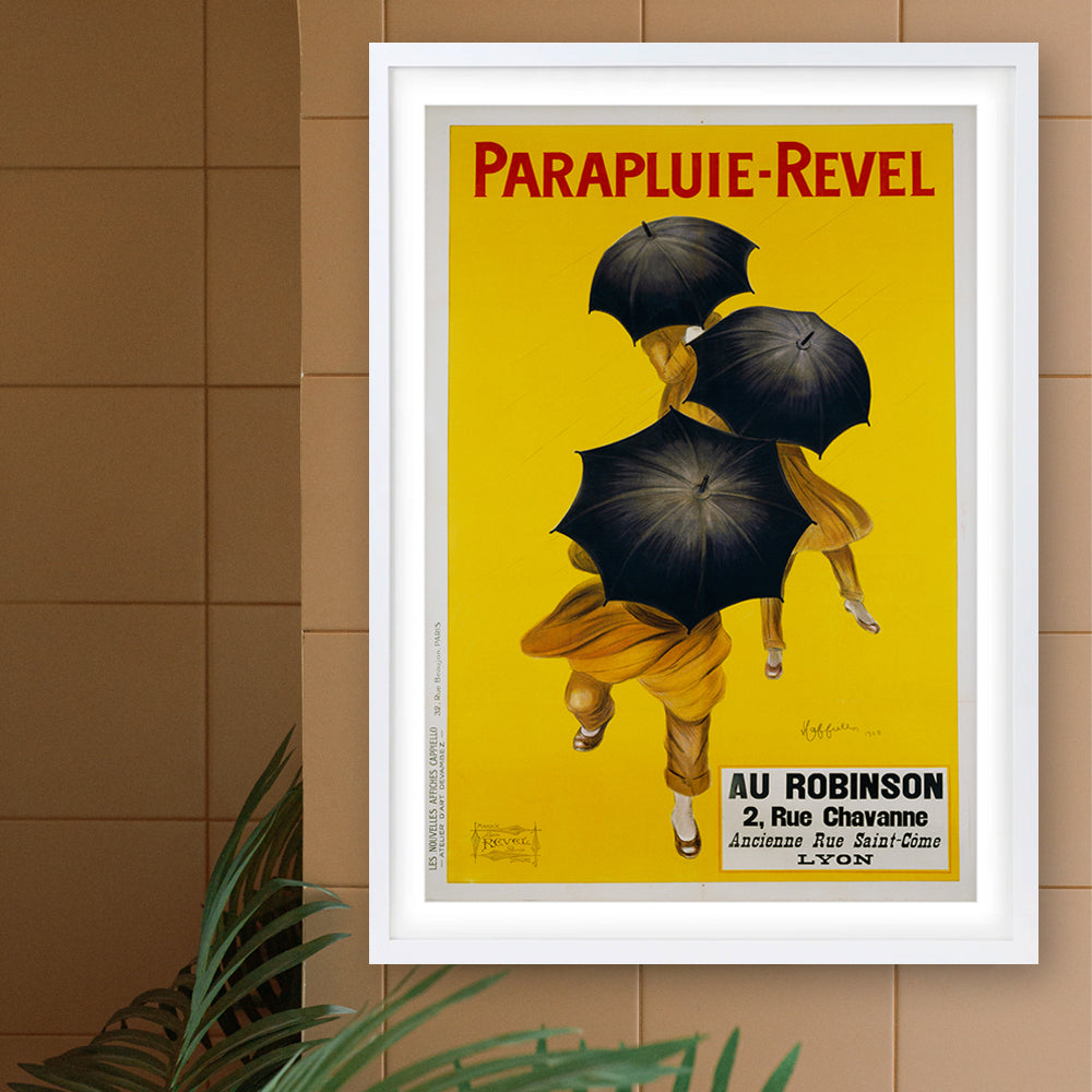 Parapluie Revel 105cm x 81cm Framed A1 Art Print