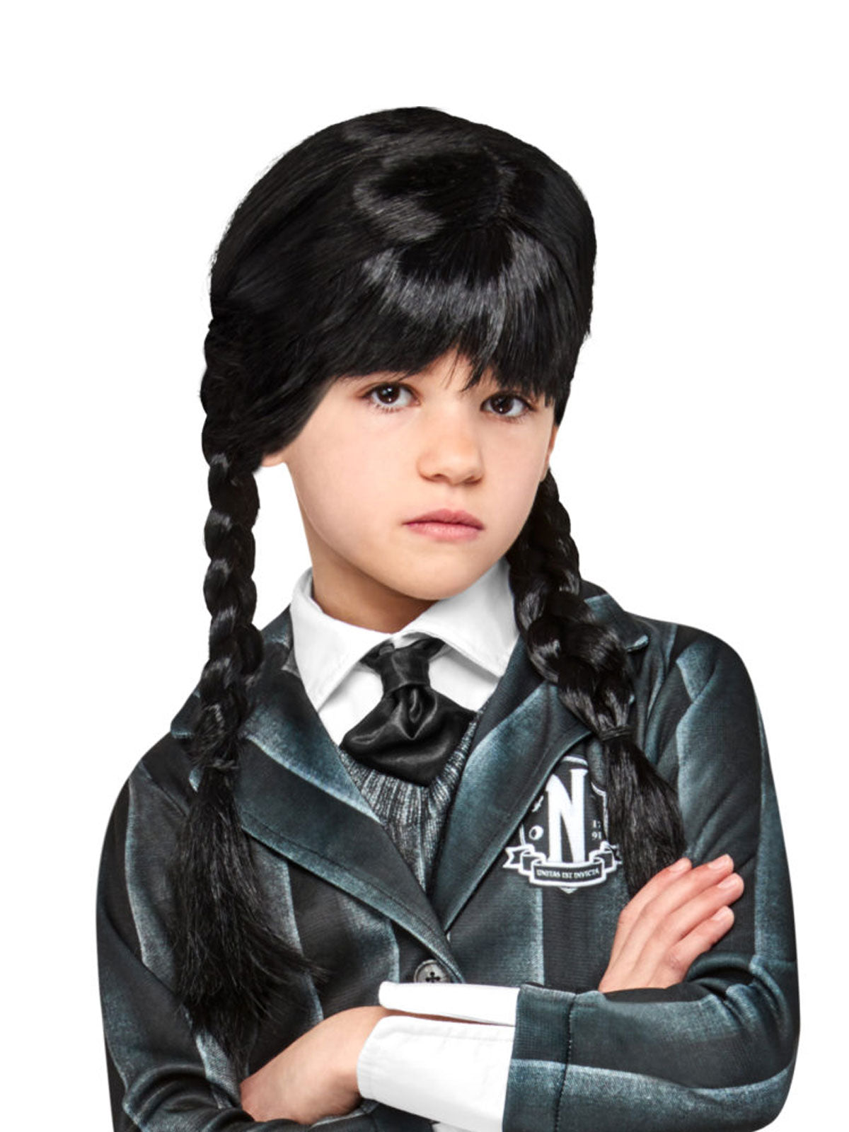 The Addams Family Wednesday Kids Wig Costume Accessory