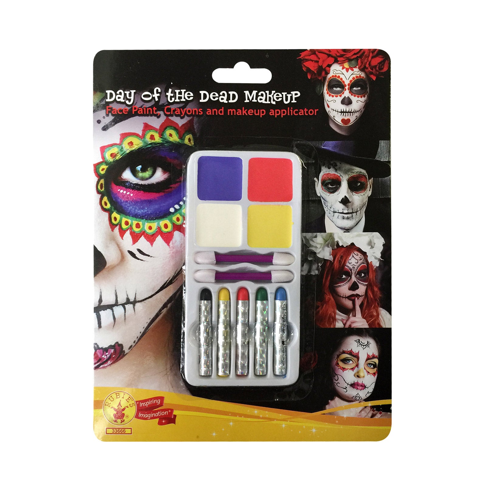 Day Of The Dead Make Up Kit Costume Accessory
