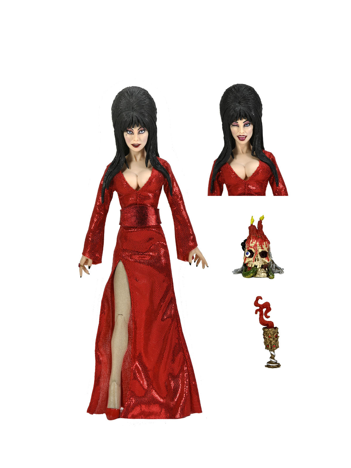 Elvira's Movie Macabre Red, Fright & Boo Clothed 8" Figurine