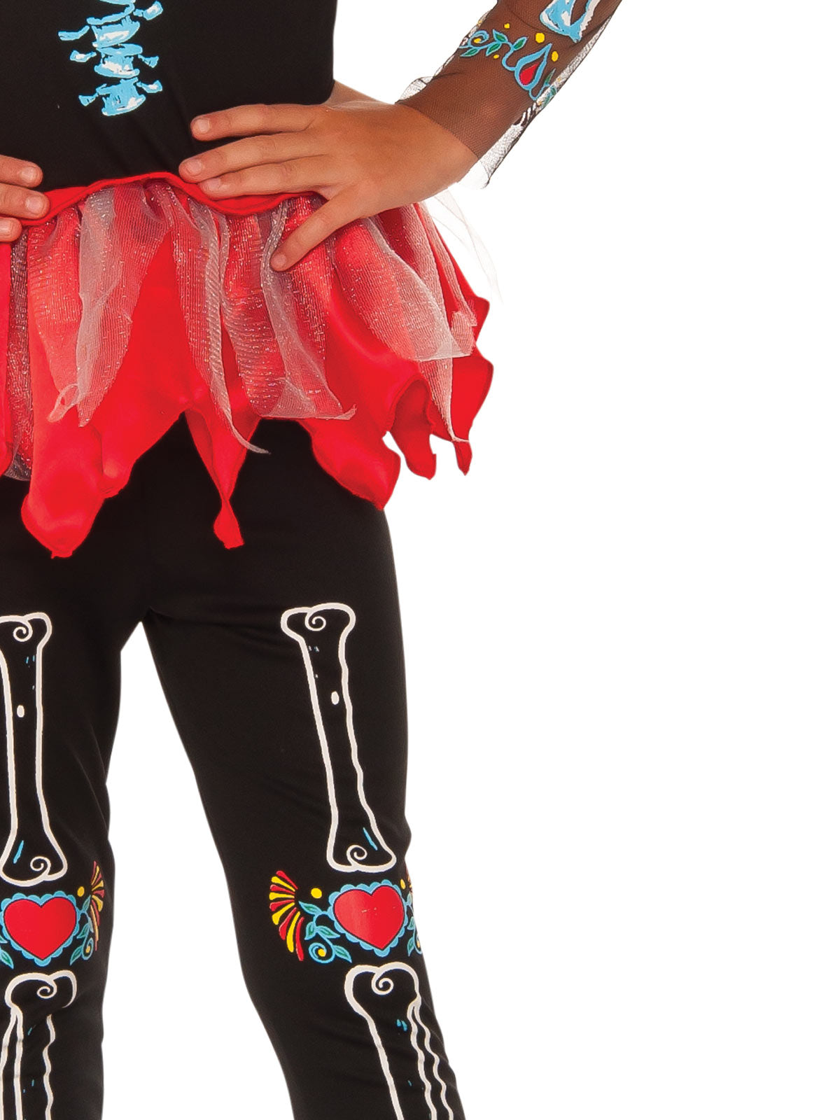 Day of the Dead Scared To The Bone Skeleton Girl's Costumes (Available in 3 Sizes)