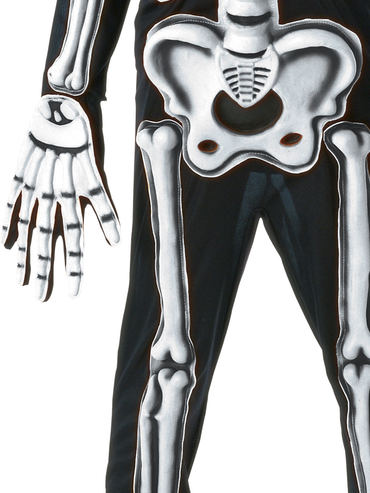 Day of the Dead Skeleton Glow In The Dark Jumpsuit Boy's Costumes (Available in 3 Sizes)