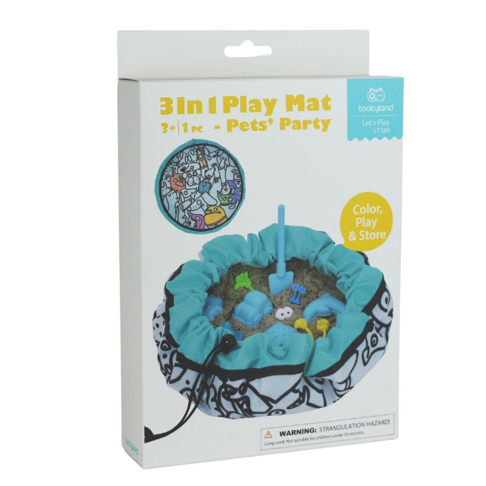 3 In 1 Play Mat 45cms Pets Design