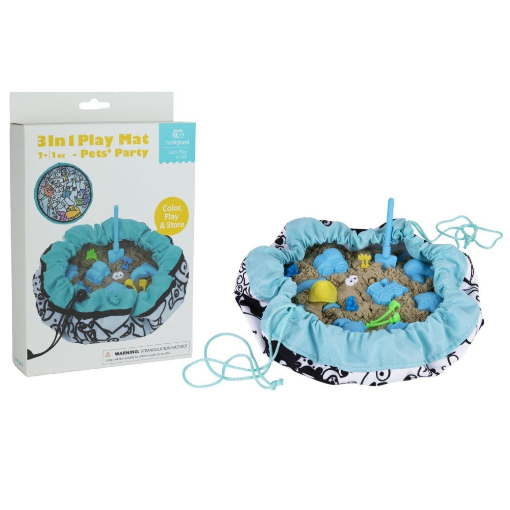 3 In 1 Play Mat 45cms Pets Design