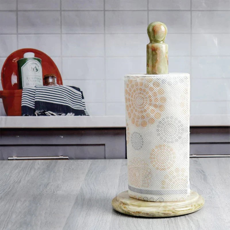 Refined Handmade Marble Paper Towel Holder (Available in 6 Colors)