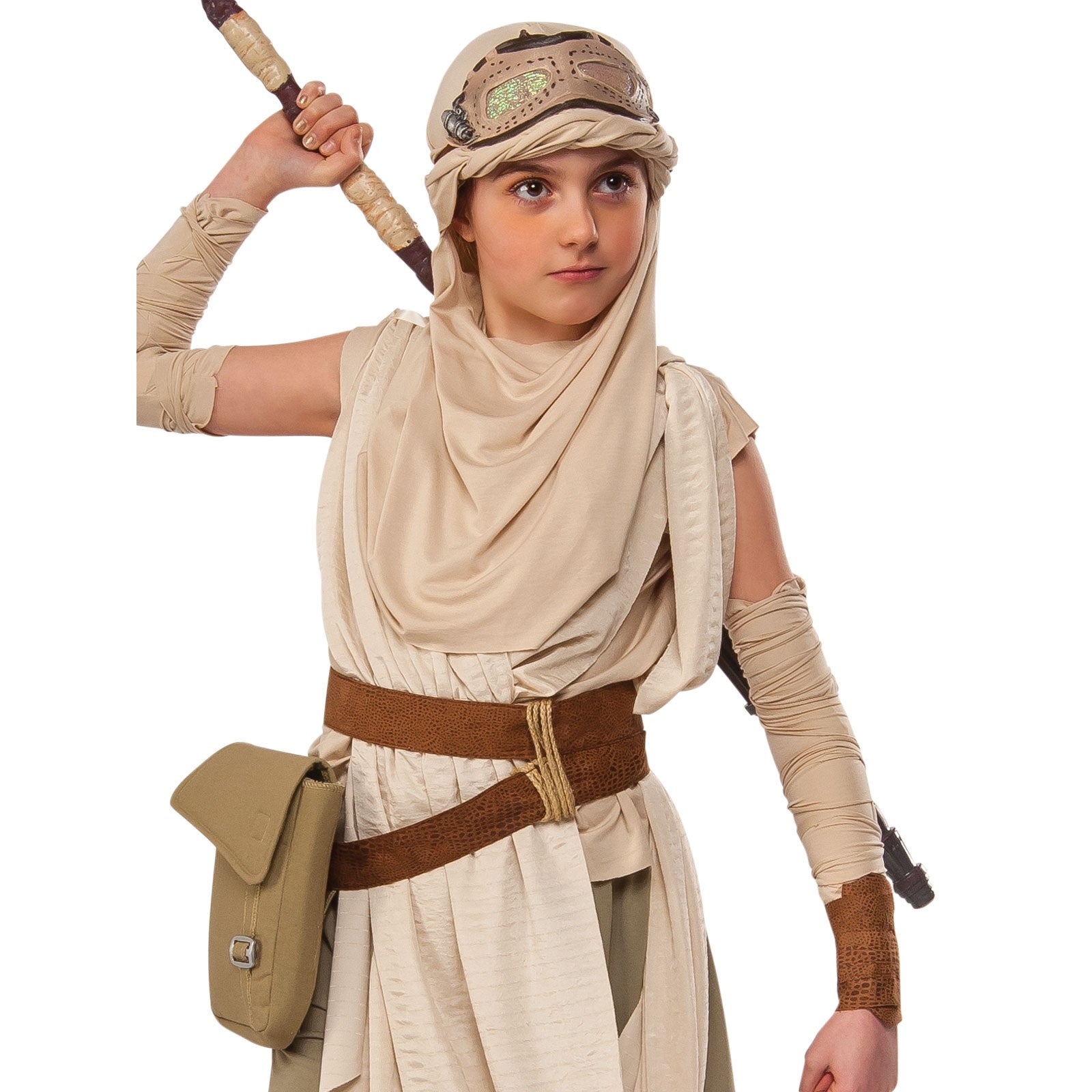 Star Wars Rey Deluxe Girl's Costume (Available in 2 Sizes)