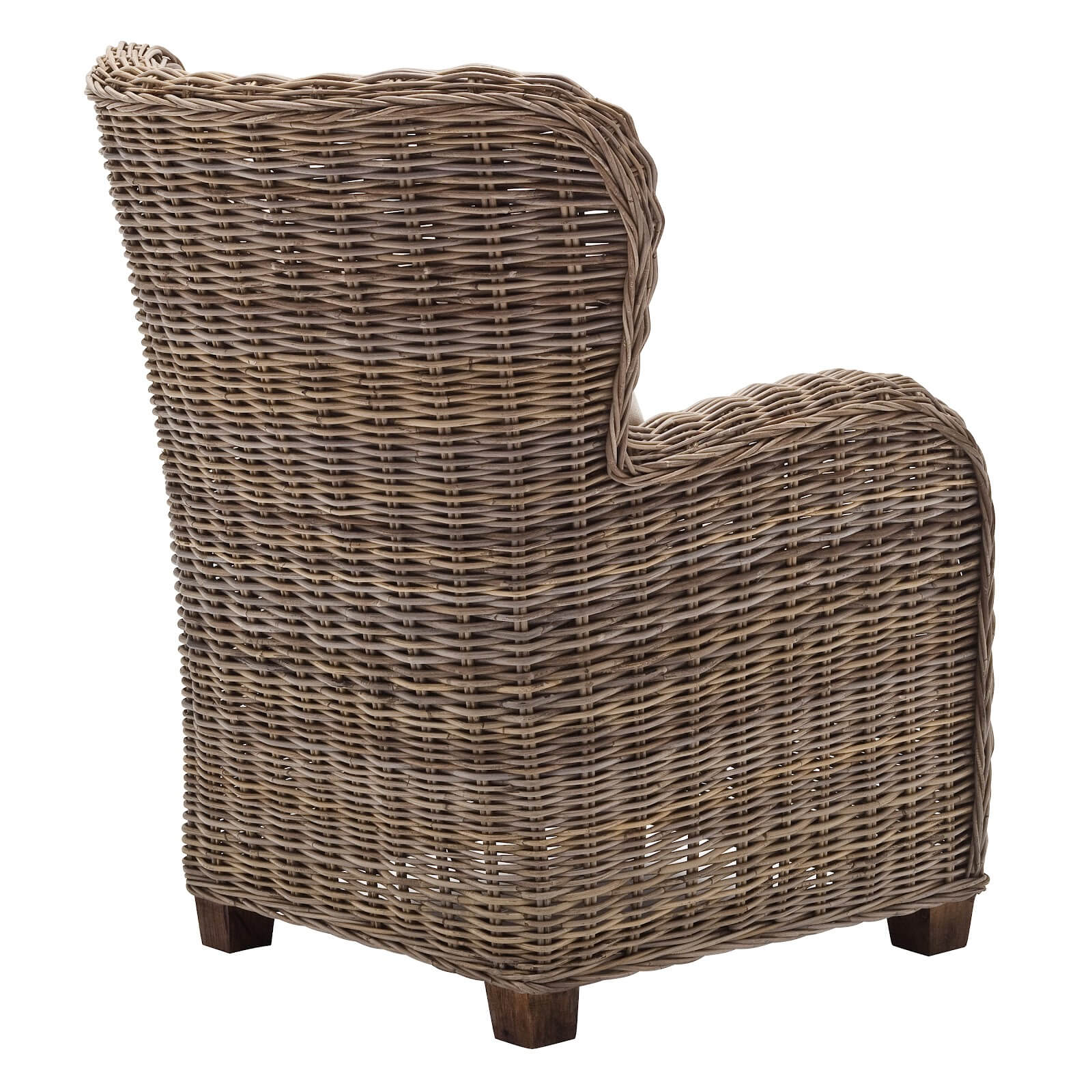 Wingback Classic Rattan Armchair - Queen Size