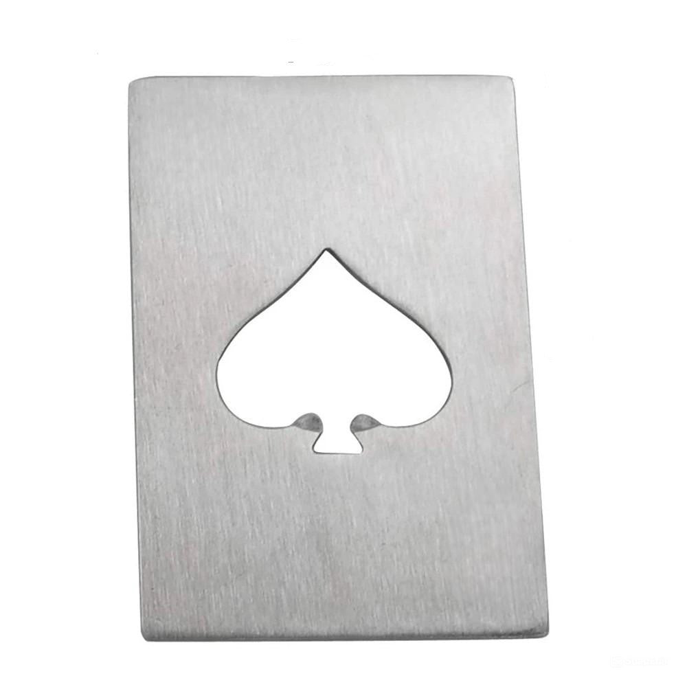 Spade Shape Credit Card Size Bottle Opener