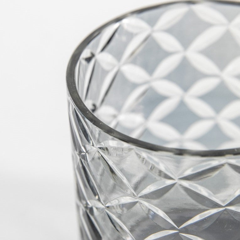 S/2 Intriguing Patterned Tealight Holders 7cms (Choose from 2 Colors)