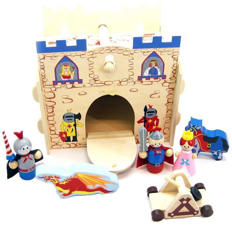 Kids Wooden Castle Playset