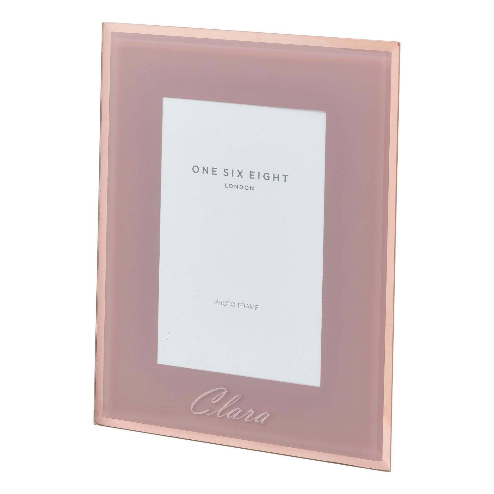 Personalised Minimalist Grace Metal Picture Frame Dusty Rose (Available in 2 Sizes)