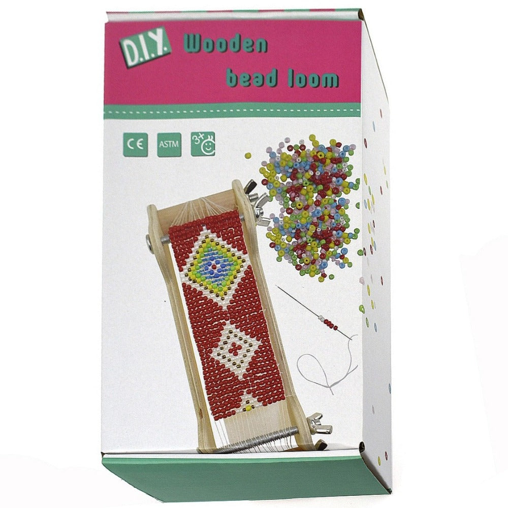 Wooden Beads Loom Kids Craft Kit