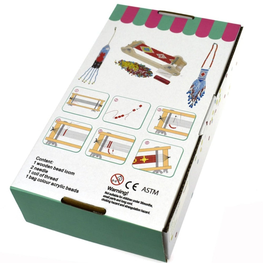 Wooden Beads Loom Kids Craft Kit