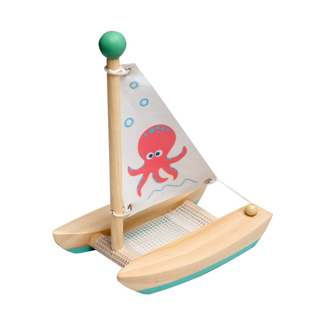 Wooden Water Play Catamaran