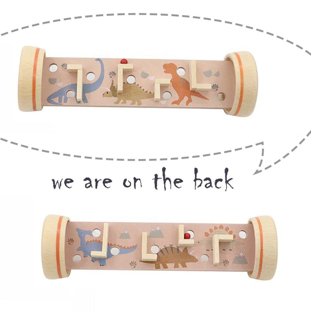 Double Sided Maze Game in A Tube - Dinosaur V1