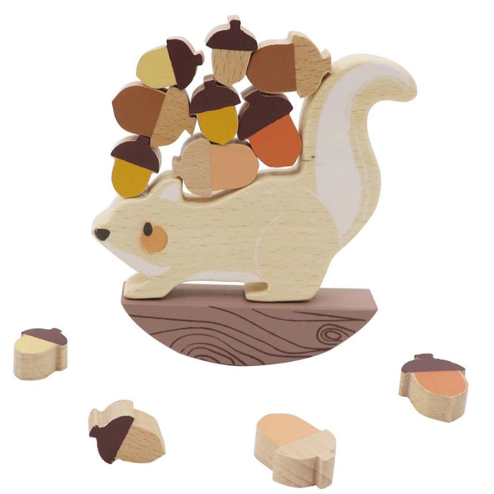 Wooden Squirrel Balancing Game