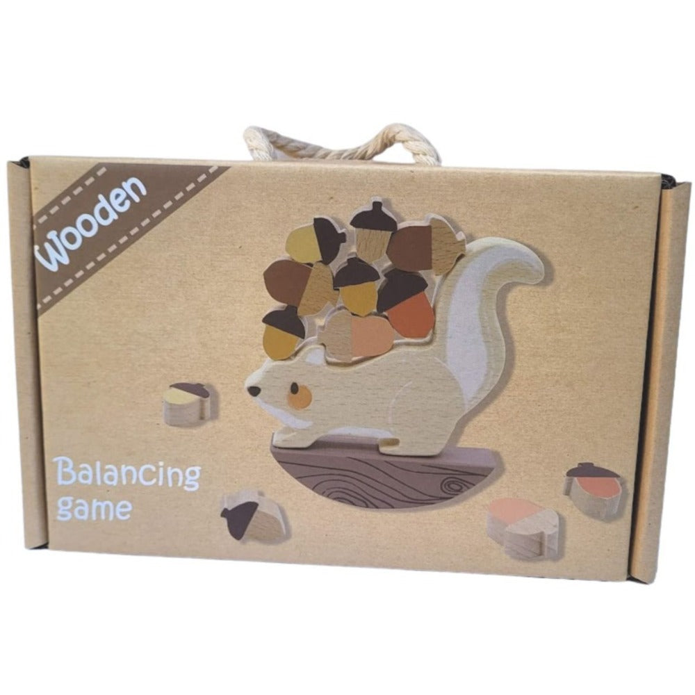 Wooden Squirrel Balancing Game