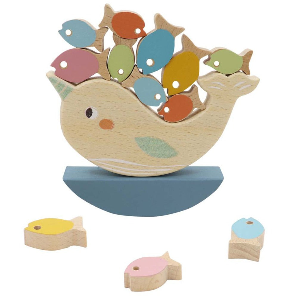 Kids Wooden Fishes Balancing Game