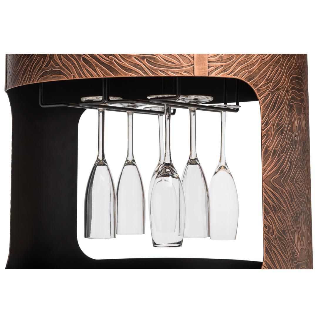 Luxurious Marble and Copper Bar Cart