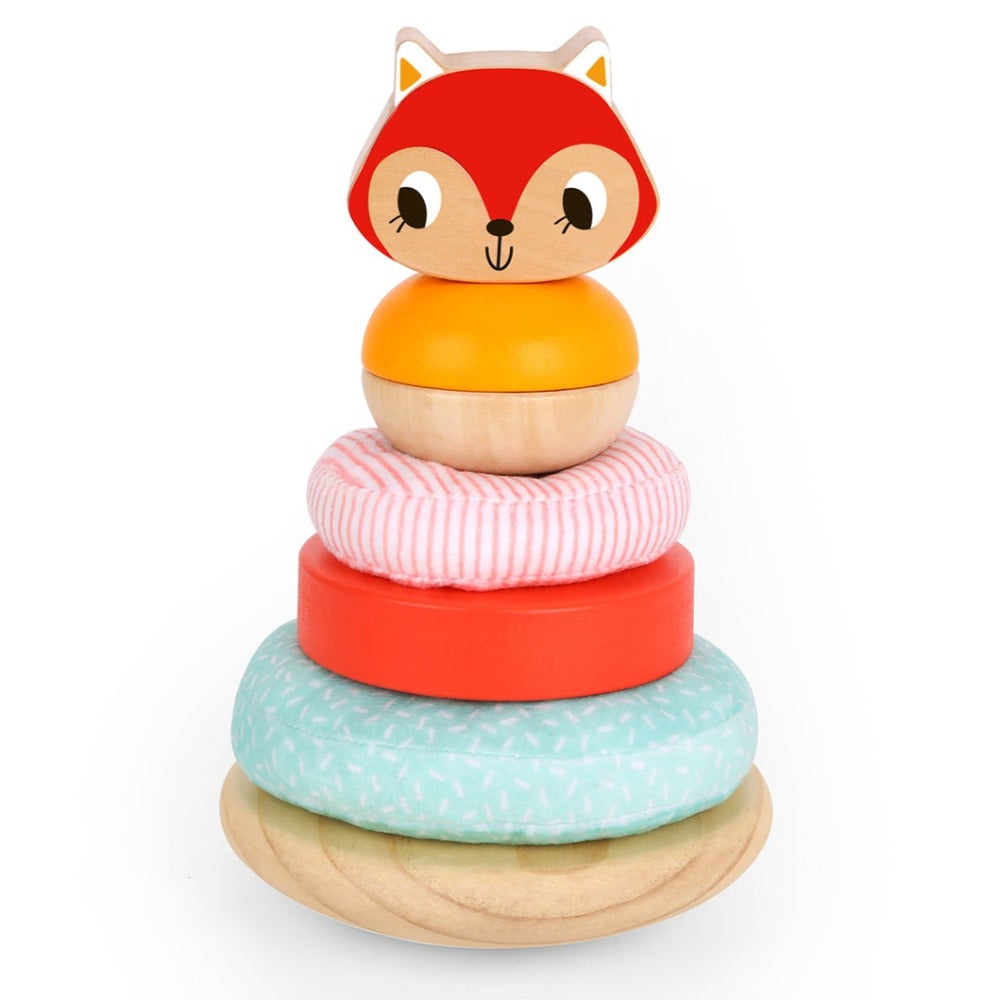 Toddlers Sensory Stacking Tower - Fox