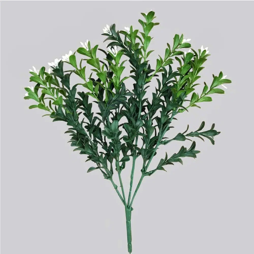 Artificial Flowering Boxwood Stem 30cms