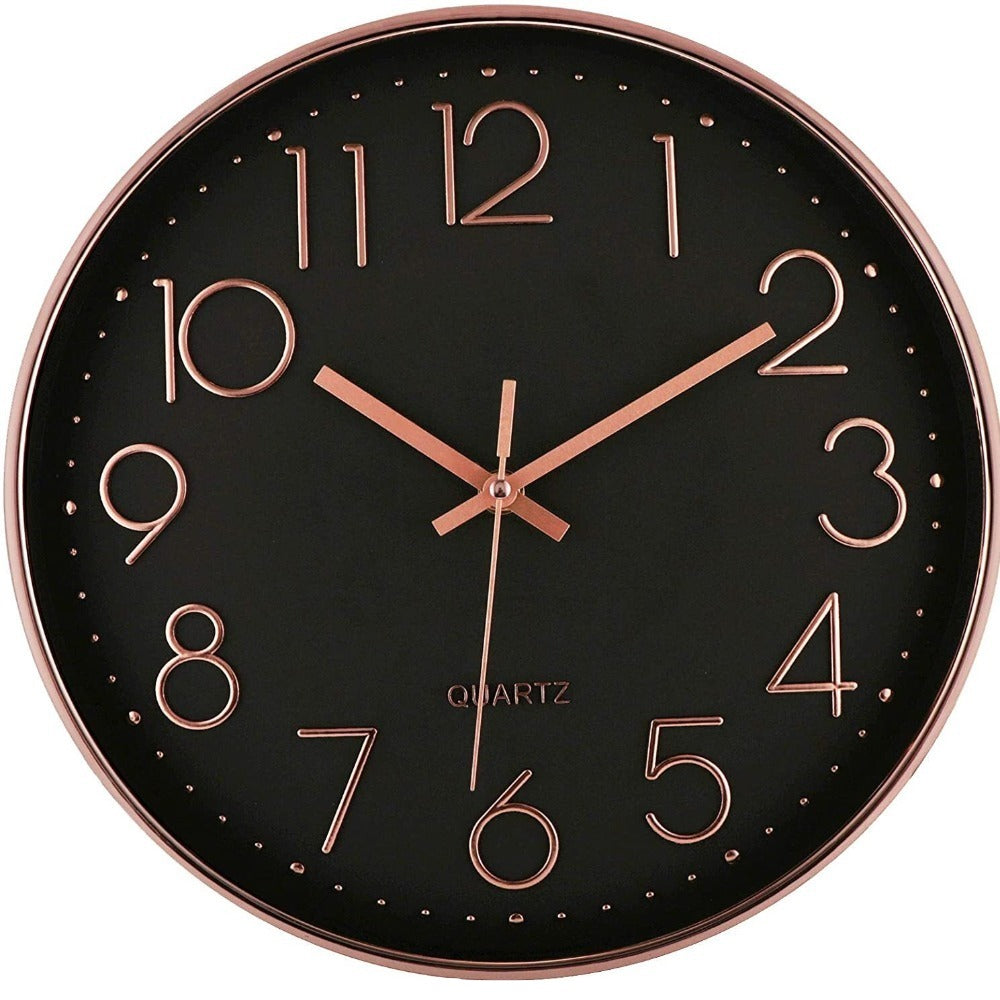 Cascading Circles Elegant Round Wall Clock 30cms
