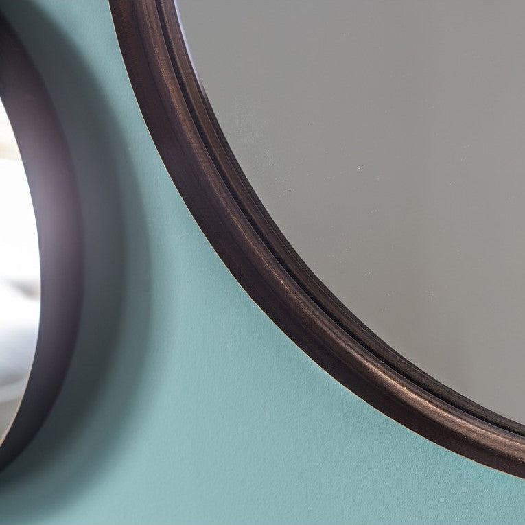 Novelty Round Wall Mirror (Set of 2)