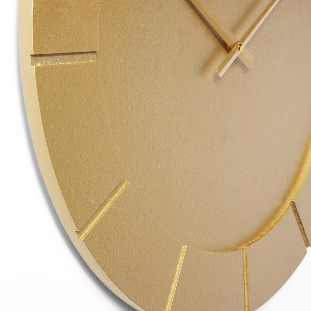 Gold Sleek & Contemporary Design Wall Clock 60cms
