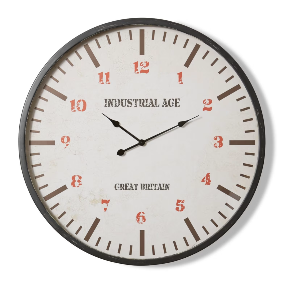 Vintage Style Station Wall Clock 90cms