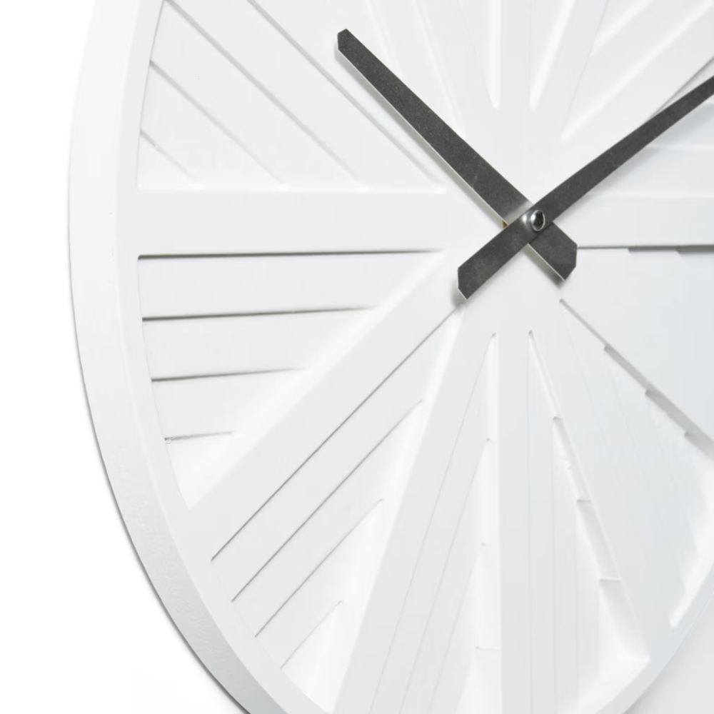 White Elegant & Minimalist Decorative Wall Clock 40cms