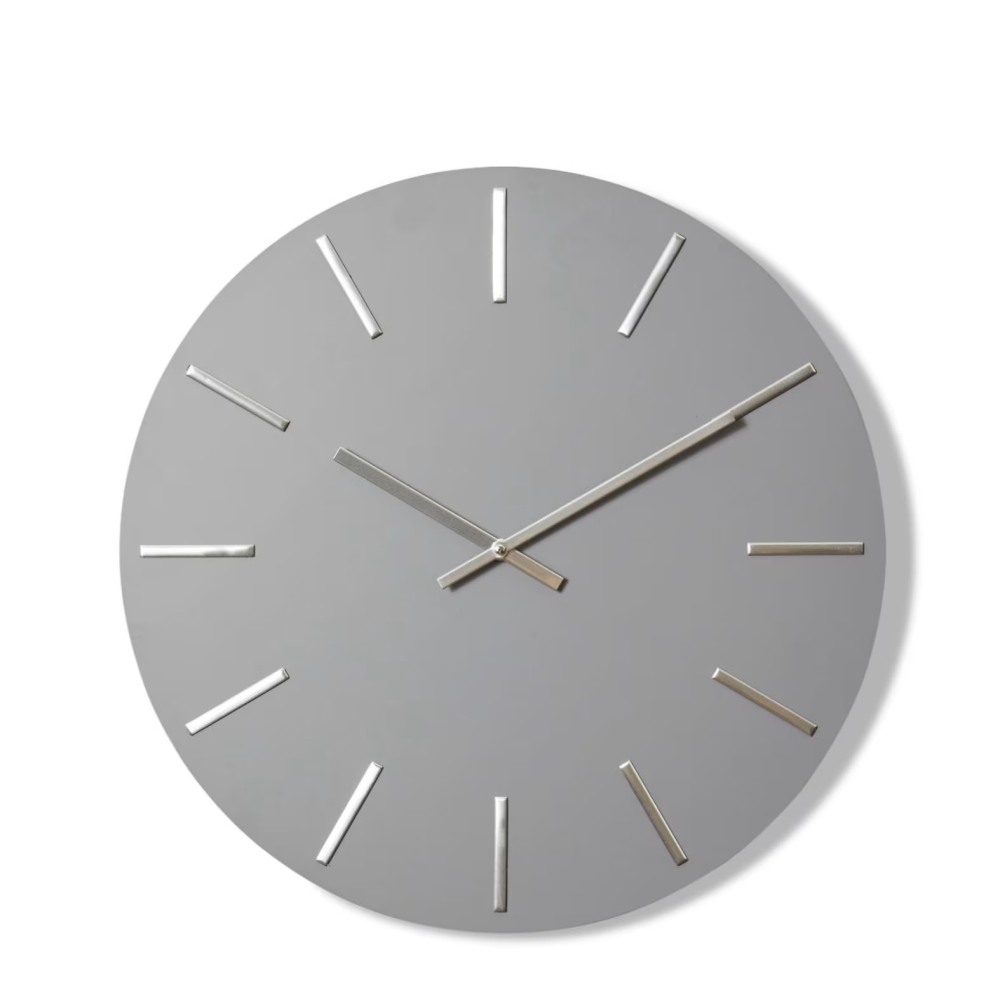 Grey Modern Style with Vintage Charm Wall Clock 50cms