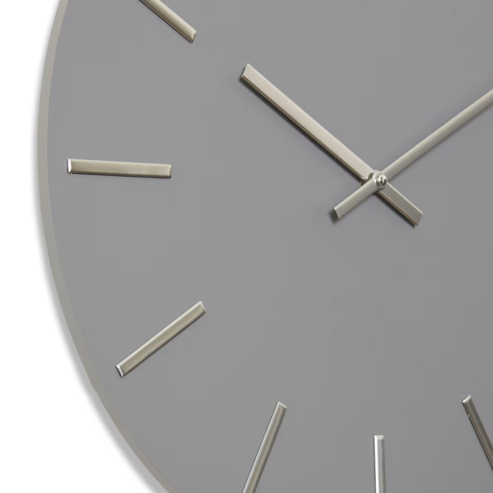 Grey Modern Style with Vintage Charm Wall Clock 50cms
