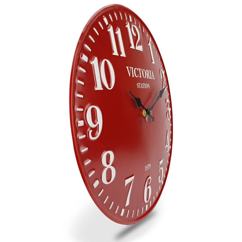 Elegant Convex Face Wall Clock 40cms - Available in 3 Colors