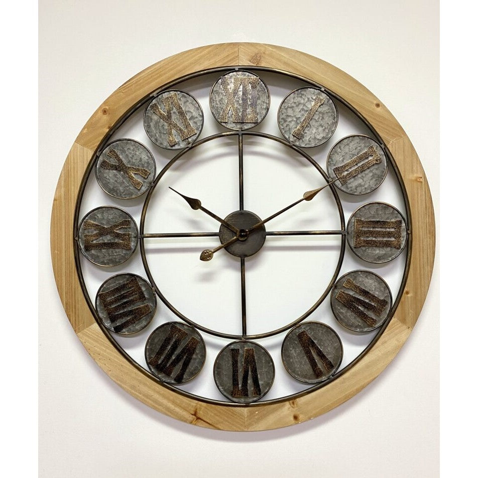 Luxury Stylish Art Metal Wall Clock 80cms
