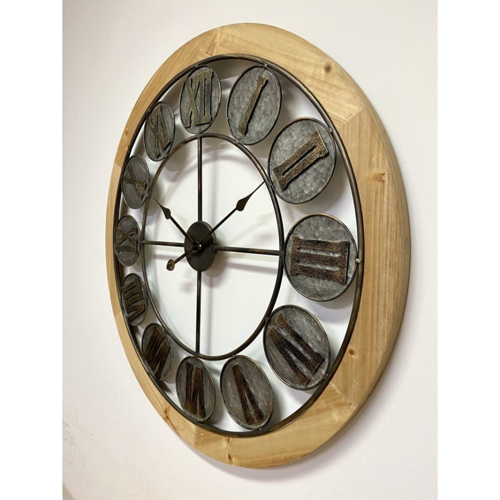 Luxury Stylish Art Metal Wall Clock 80cms
