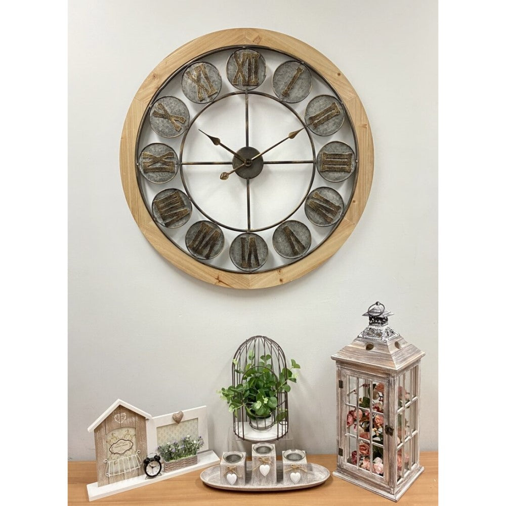 Luxury Stylish Art Metal Wall Clock 80cms