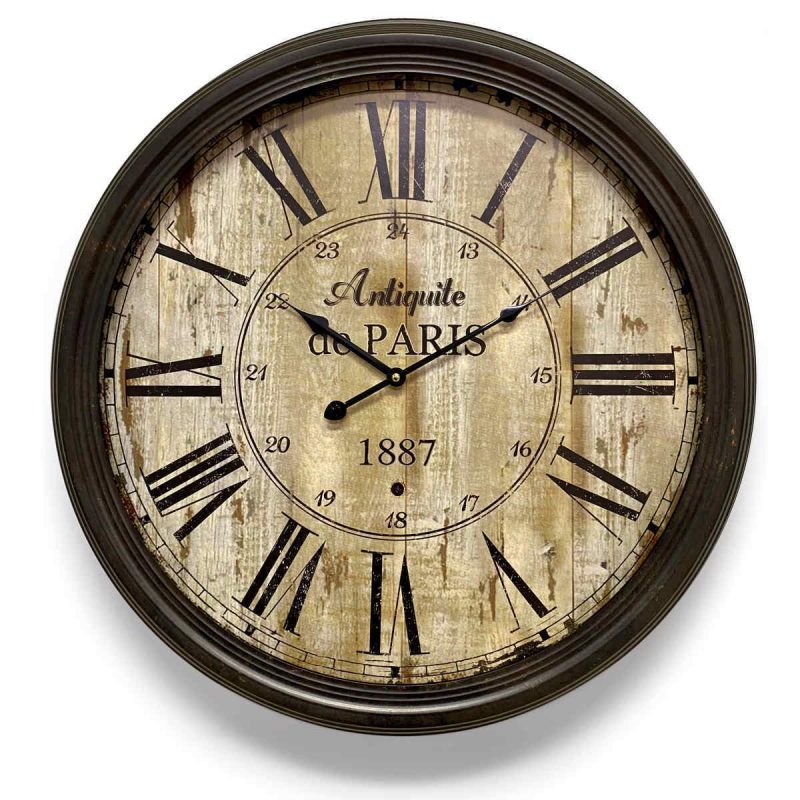 Retro Style Large Wall Clock 62cms