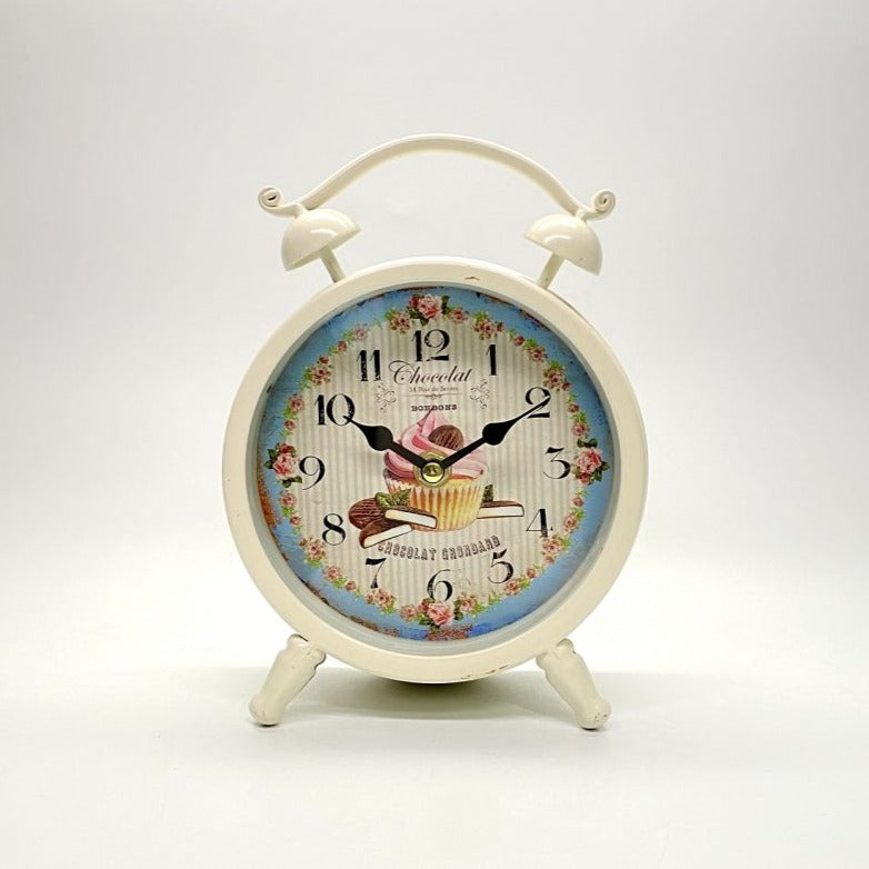 Stylish Timepiece Two-Bell Table Clock - Multicolor