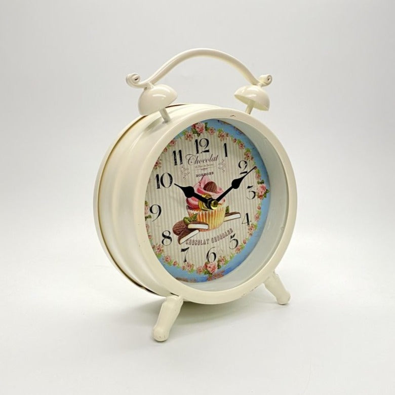 Stylish Timepiece Two-Bell Table Clock - Multicolor