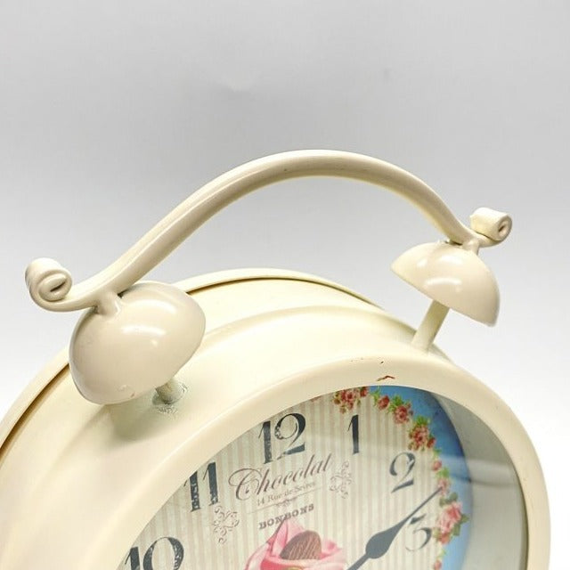 Stylish Timepiece Two-Bell Table Clock - Multicolor