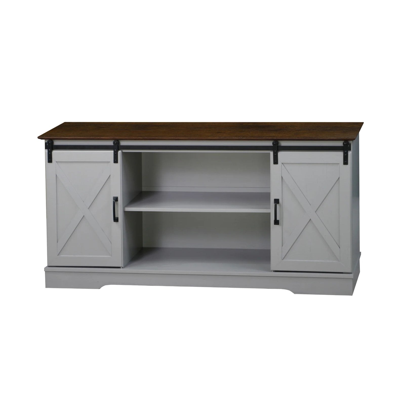 Barn Door TV Stand for Classic Entertainment