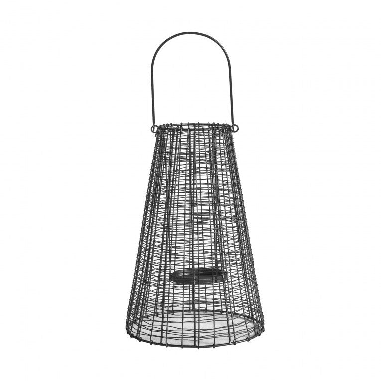 Captivating Candlelight Metal Craft Lantern Black (Available in 2 Sizes)