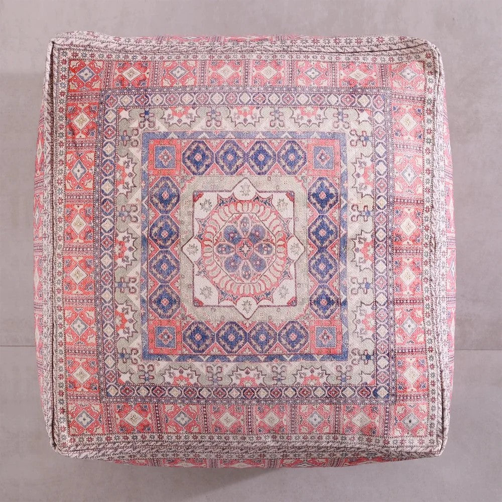 Gorgeous Multicolor Cushion Ottoman Cover
