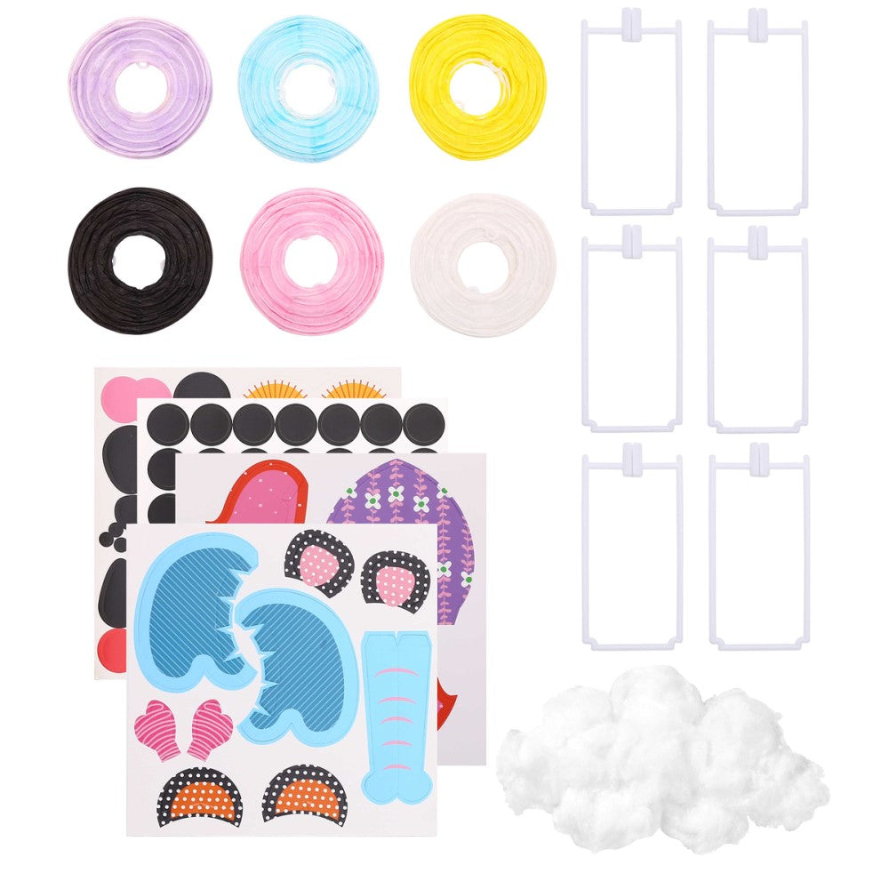 6 Animals Paper Lanterns Craft Kit