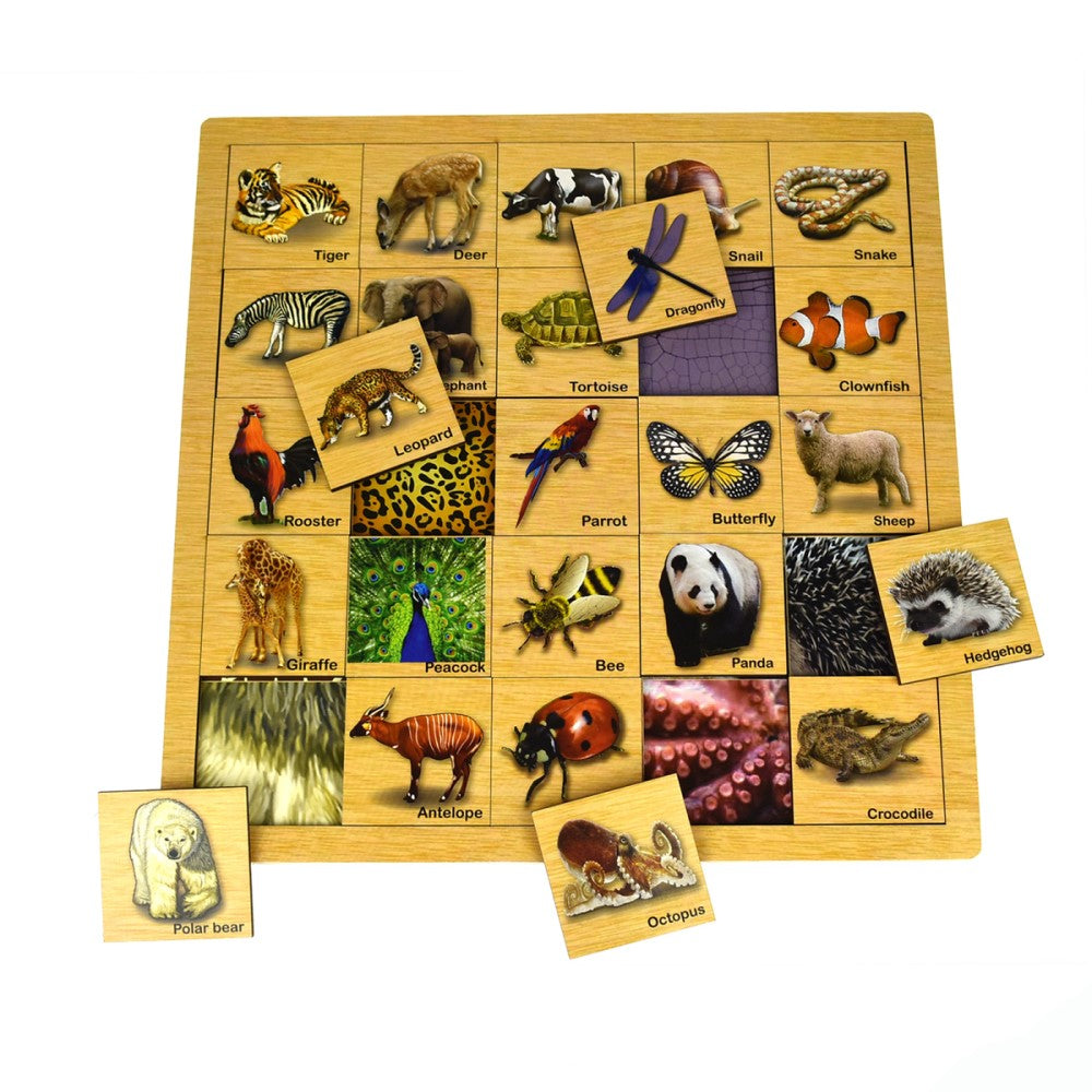 Animals & Skins Matching Puzzle Board