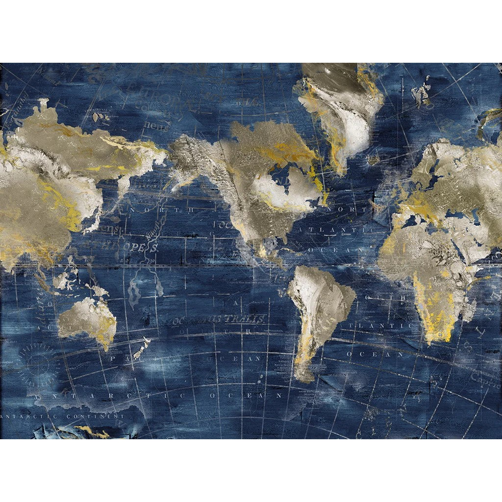 Celestial Mapping Earth's Canvas Wall Art 90 x 120cms