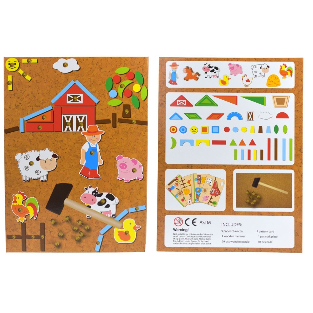 Kids Build Your Own Farm In Bookcase